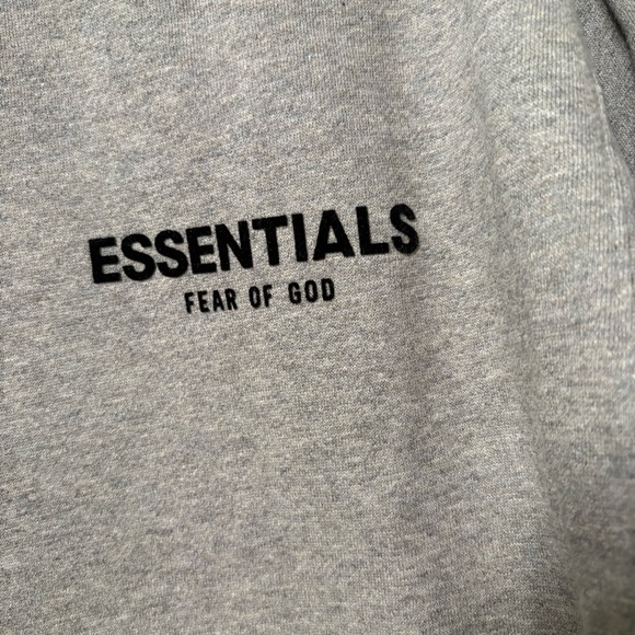 NEW Essentials Fear of God Oversized Hoodie Dark Oatmeal Grey Various Sizes - Picture 4 of 7